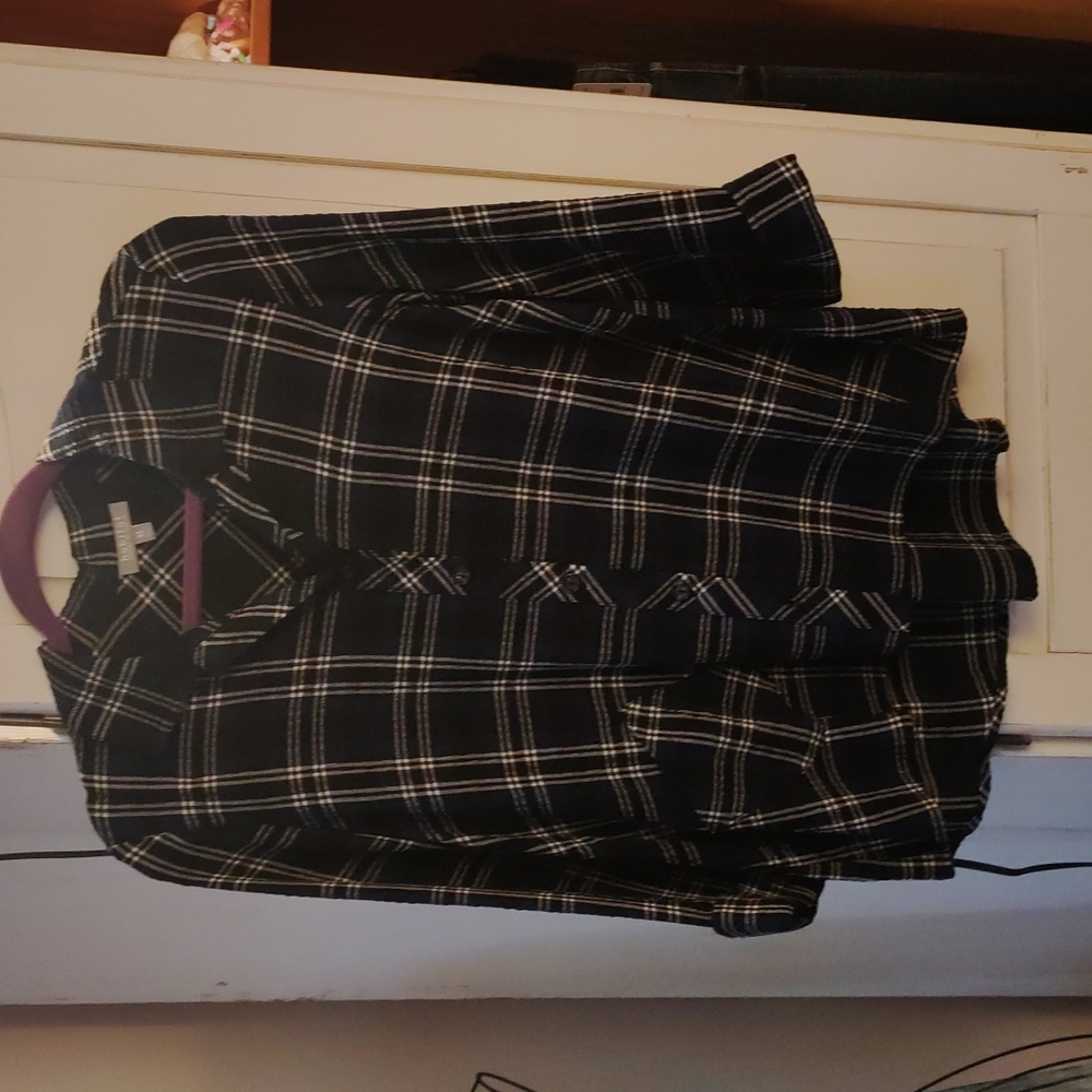 Royal Blue Soft Plaid Habitat Top